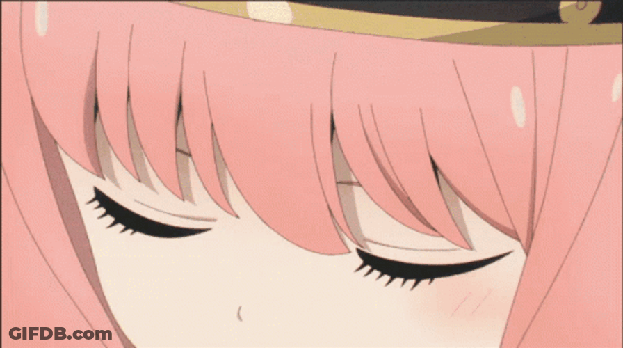 Anya Forger Pink Haired Side Eye GIF
