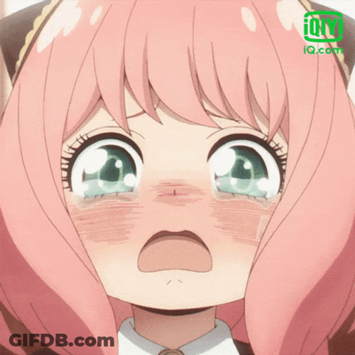 Anya Forger Tears Falling Spy X Family GIF