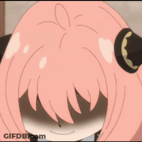 Anya Looking Up Sweet Smile GIF