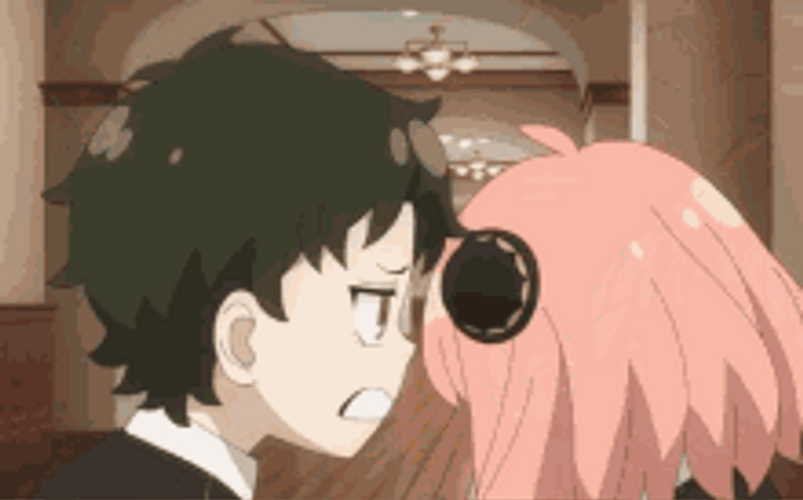 Anya Punching Damian Spy Family GIF