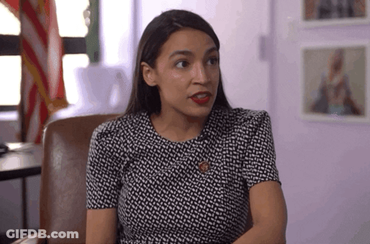 Aoc Interview That's Not Progressive GIF