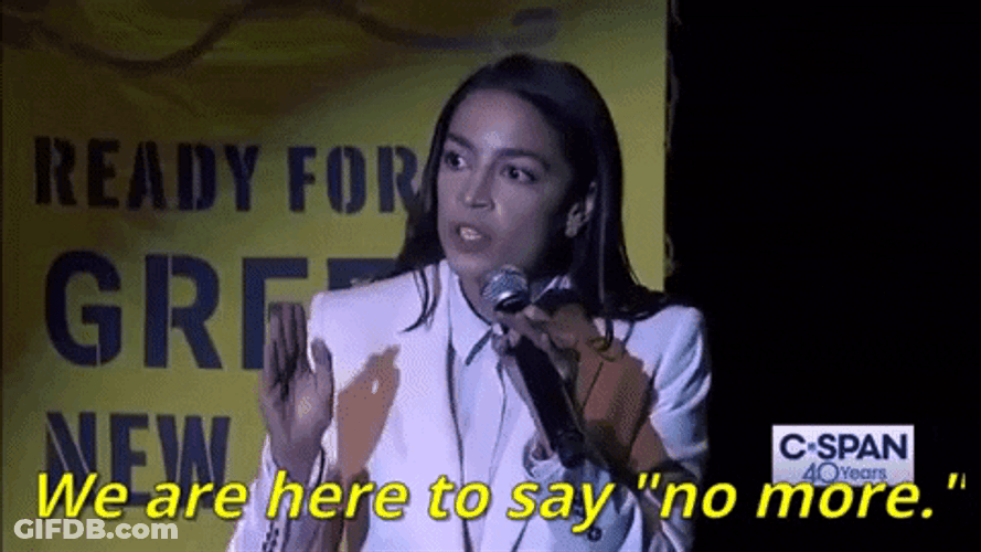 Aoc Politician Say No More GIF