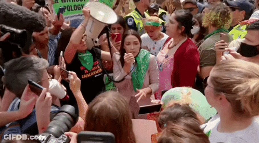 Aoc Speaking On Megaphone GIF