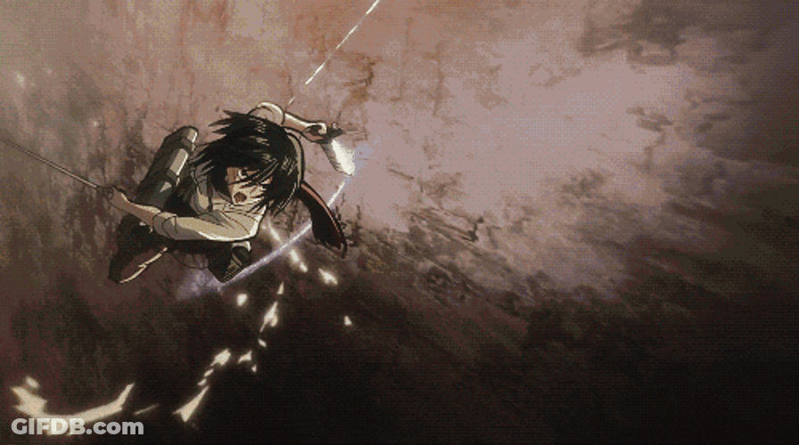 Aot Slicing Hand GIF