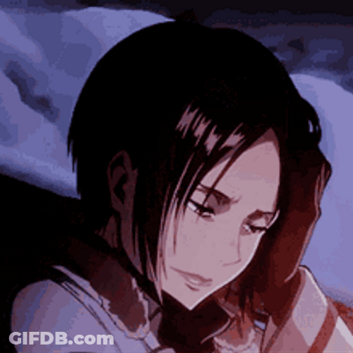 Aot Ymir Touches Head GIF