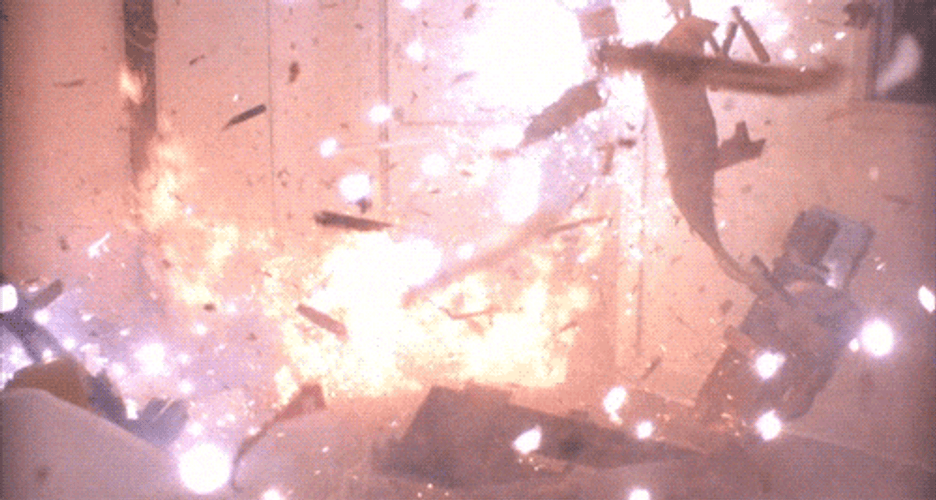 Apartment Explosion Green Screen GIF