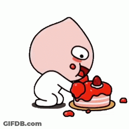 Apeach Eating Cake GIF