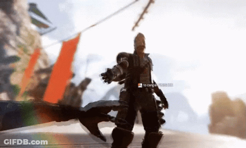 Apex Legends Fuse Bumping Heads GIF