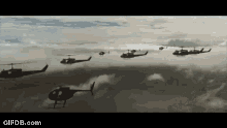 Apocalypse Now Many Helicopter Deployed GIF