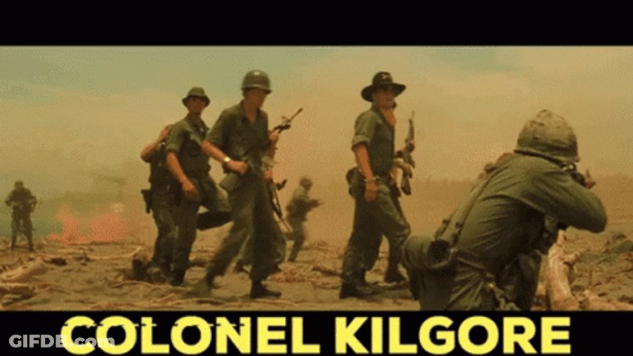 Apocalypse Now Scene Bill Kilgore Not Afraid GIF