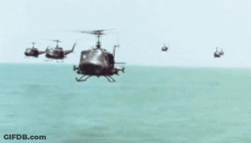 Apocalypse Now Scene Chopper Arriving GIF