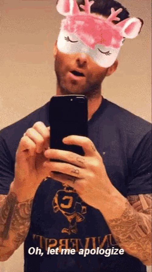 Apologize Adam Levine GIF