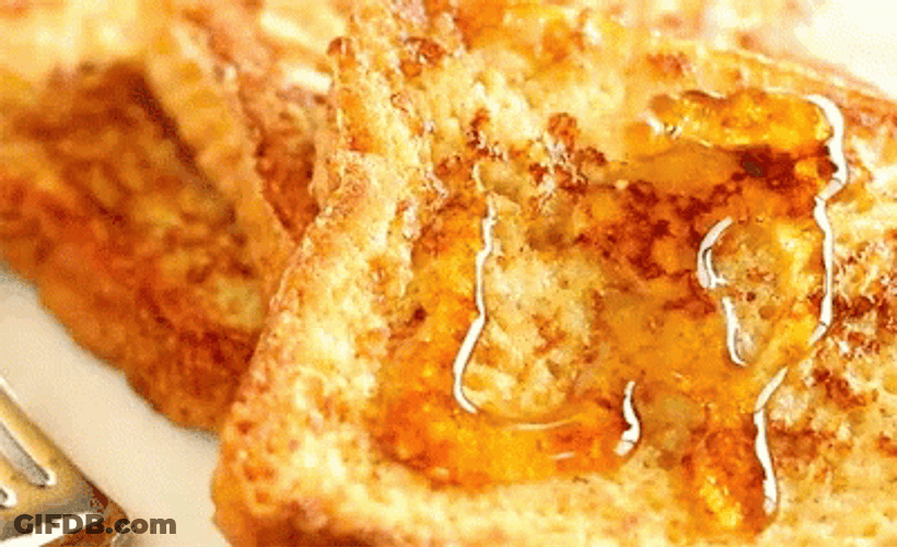 Appetizing Breakfast French Toast GIF