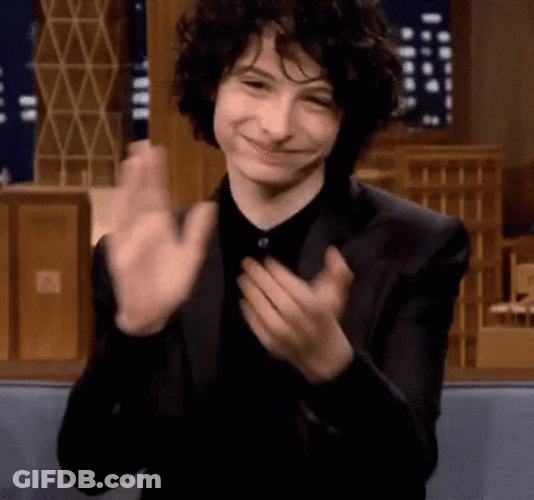 Applause Clapping Finn Wolfhard Yes Good GIF