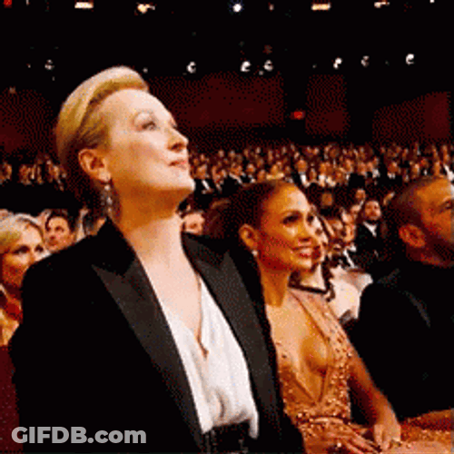 Applause Clapping Meryl Streep Pointing Yes GIF