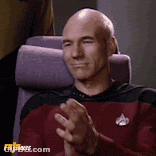 Applause Clapping Yes Nodding Star Trek GIF