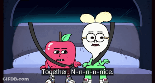 Apple And Onion In Car Together GIF