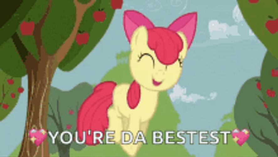 Apple Bloom Jumping You Da Best GIF