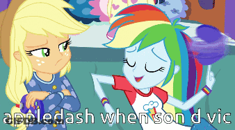Apple Dash And Rainbow Dash GIF