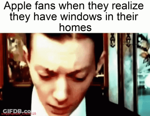 Apple Fans Realize They Have Windows GIF
