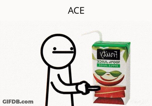 Apple Juice Carton With Ace GIF
