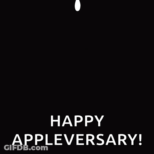 Apple Logo Happy Appleversary GIF