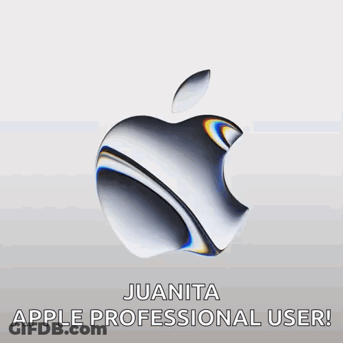 Apple Logo With Juanita Apple Professional User GIF