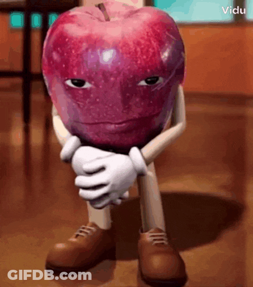 Apple Scream Apple Eyes GIF