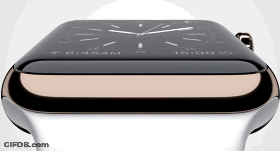 Apple Watch Displaying Watch Close View GIF