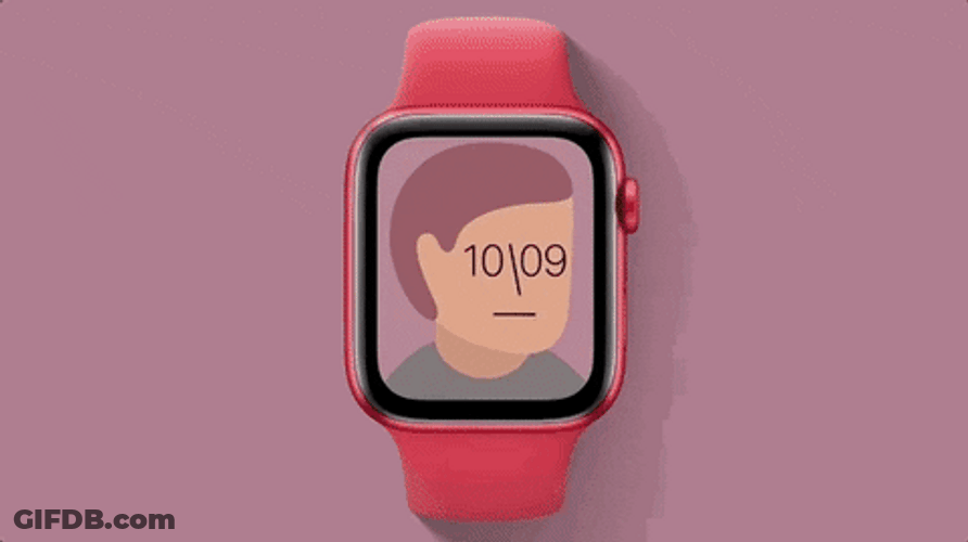 Apple Watch With Color Changing Wristband GIF