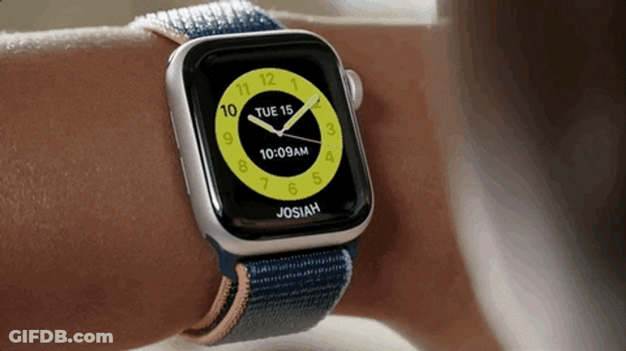 Apple Watch Worn On Wrist GIF