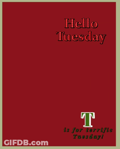 Apples On Tree Branch Saying Hello Tuesday GIF