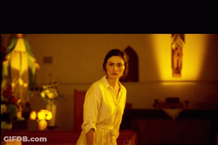 Approaching Phoebe Tonkin GIF