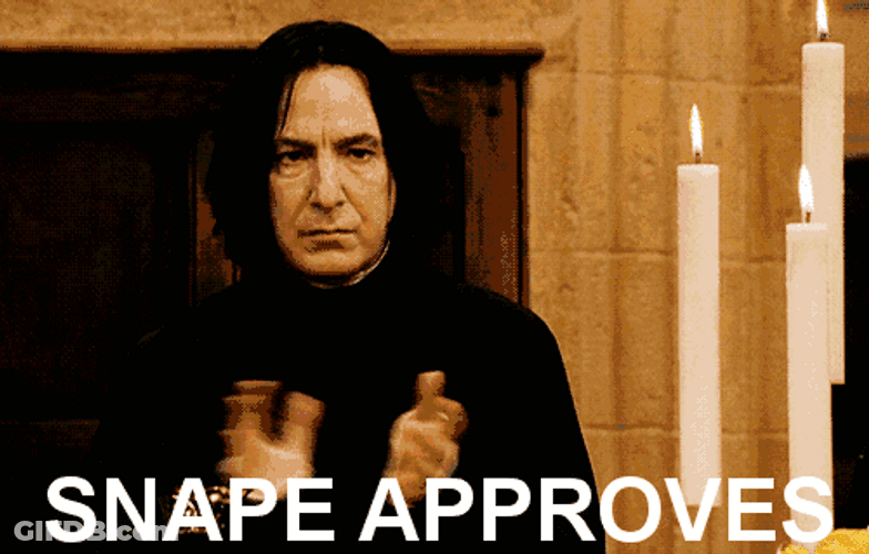 Approval Clap Snape Harry Potter GIF