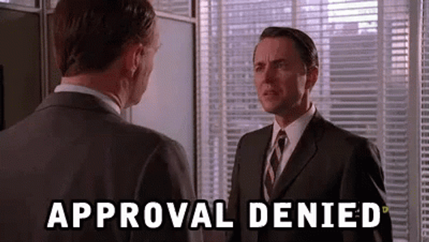 Approval Denied By His Boss GIF