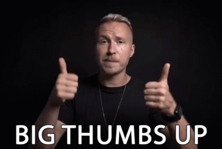 Approve Big Thumps Up GIF