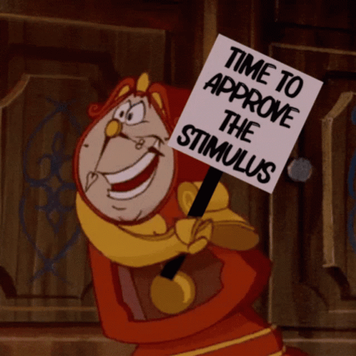 Approve Clock Beauty & The Beast GIF