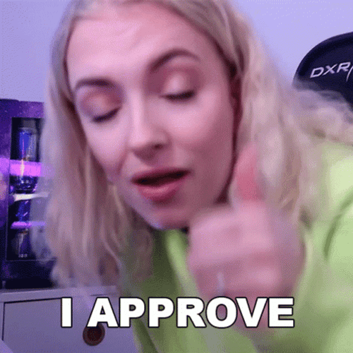 Approve Girl Blogger Thumbs Up GIF