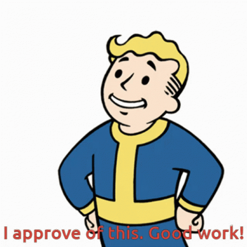 Approve  Good Work Cartoon Guy GIF