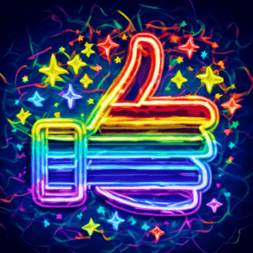 Approve Rainbow Like GIF