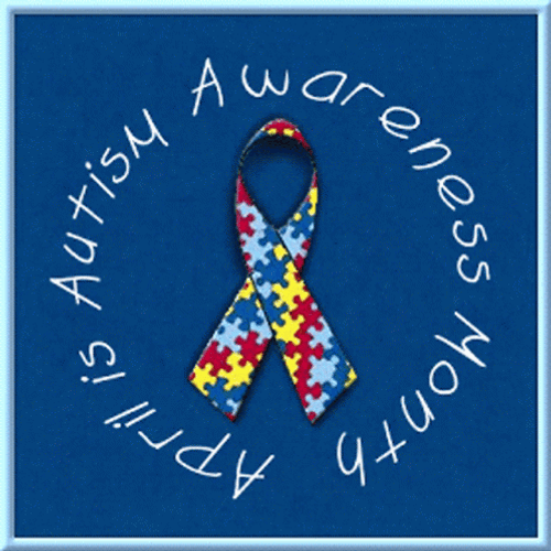 April Autism Awareness Month Moving Art GIF