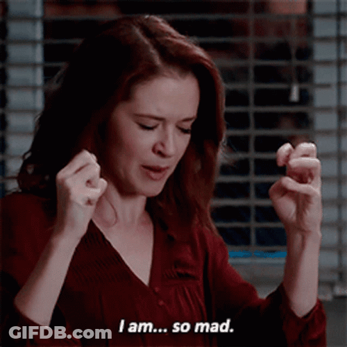 April Kepner Anger Moment GIF