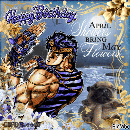 April Showers Bring May Flowers Is Written On A Card GIF