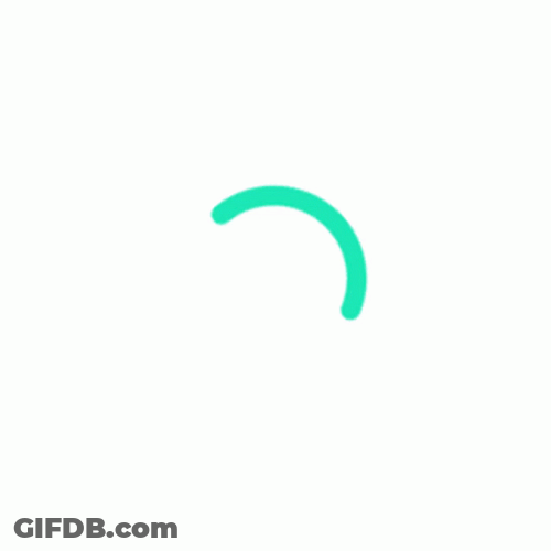 Aqua Loading Circle Shortening GIF
