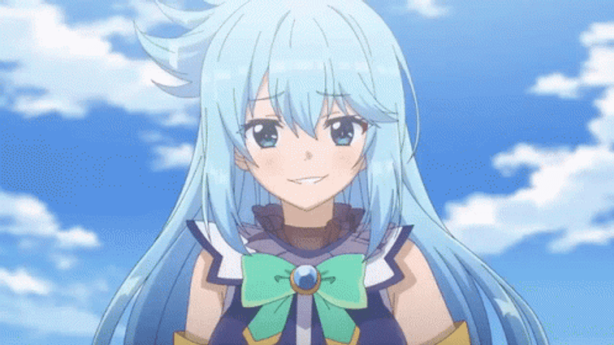 Aqua Sad Eyes Smirk GIF