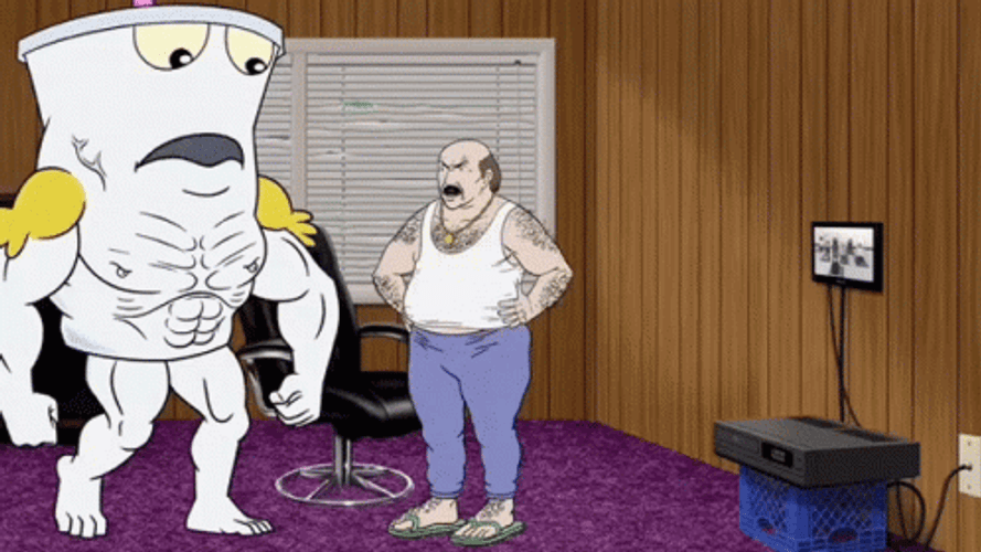 Aqua Teen Hunger Force Thrown Down GIF