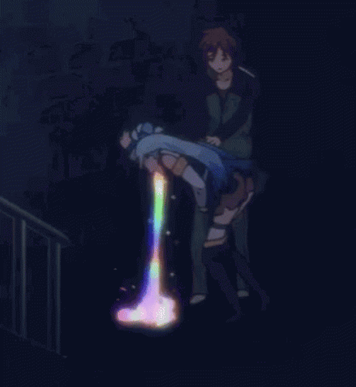 Aqua Vomit Glowing Dark GIF