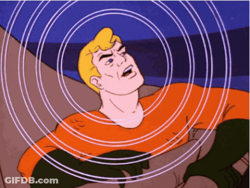 Aquaman Surrounded By Circles GIF
