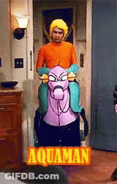 Aquaman The Big Bang Theory Edit GIF