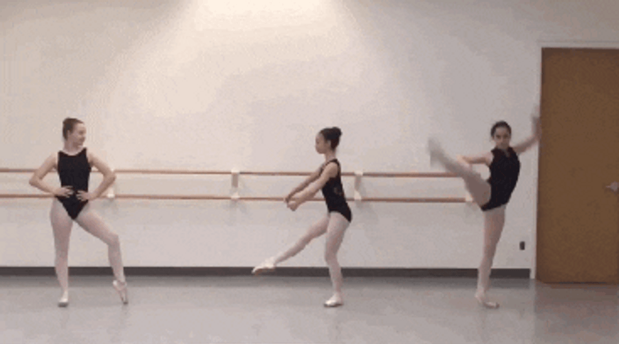 Arabesque Ballet Ballerina Training GIF